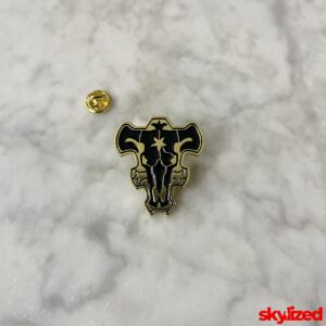 Black Bull Emblem Lapel Pin