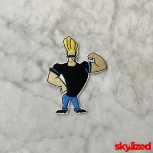 Johnny Bravo Embroidered Iron-on Patch