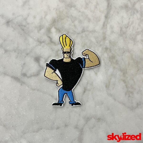 Johnny Bravo Embroidered Iron-on Patch