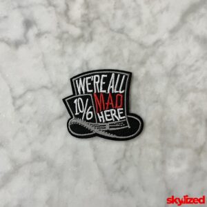 Mad Hatter Embroidered Iron-on Patch