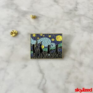 Abbey Road on Starry Night Lapel Pin