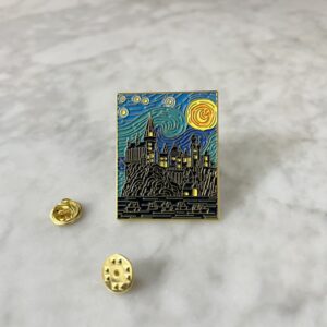 Hogwarts on Starry Night Lapel Pin