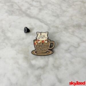 Espresso Patronum Lapel Pin