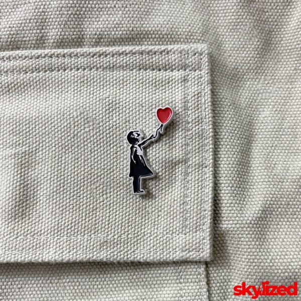 Banksy's Balloon Girl Lapel Pin