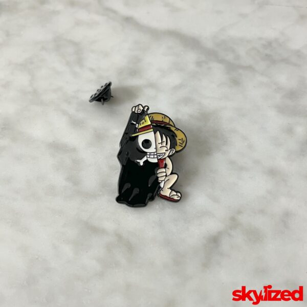 Luffy with Jolly Roger Lapel Pin