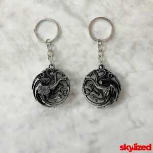 House Targaryen Sigil Keychain