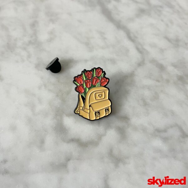 Bag of Roses Lapel Pin