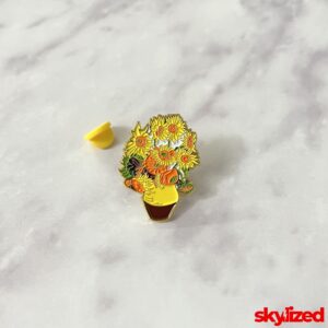 Van Gogh's Sunflowers Lapel Pin
