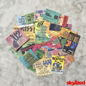 Concert Ticket Stickers