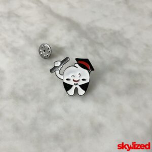 Graduating Tooth Lapel Pin