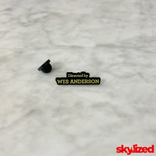Directed by Wes Anderson Lapel Pin