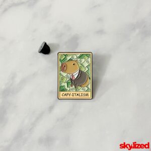 Capy-italism Lapel Pin