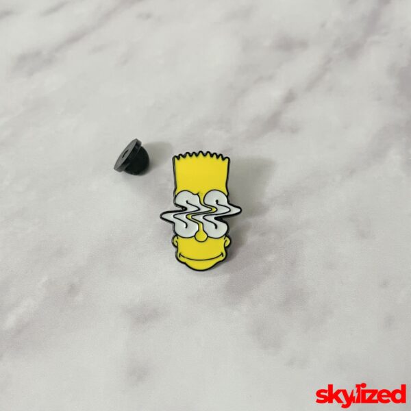 Psychedelic Bart Lapel Pin