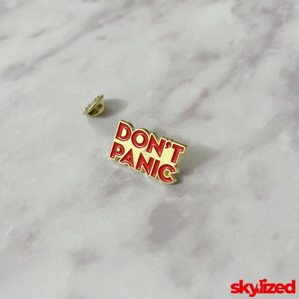 Don't Panic Lapel Pin