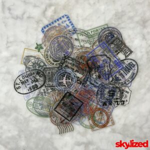 Transparent Boarding Pass-Themed Stickers