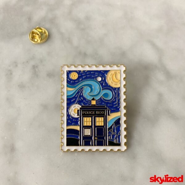 TARDIS on Starry Night