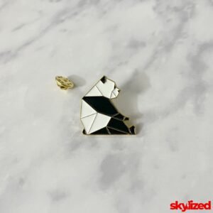 Origami Panda Lapel Pin