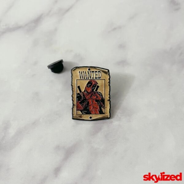 Deadpool Wanted Poster Lapel Pin