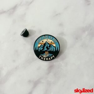 Hiking Is My Therapy Lapel Pin