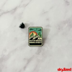 Out of Breath Hiking Society Lapel Pin
