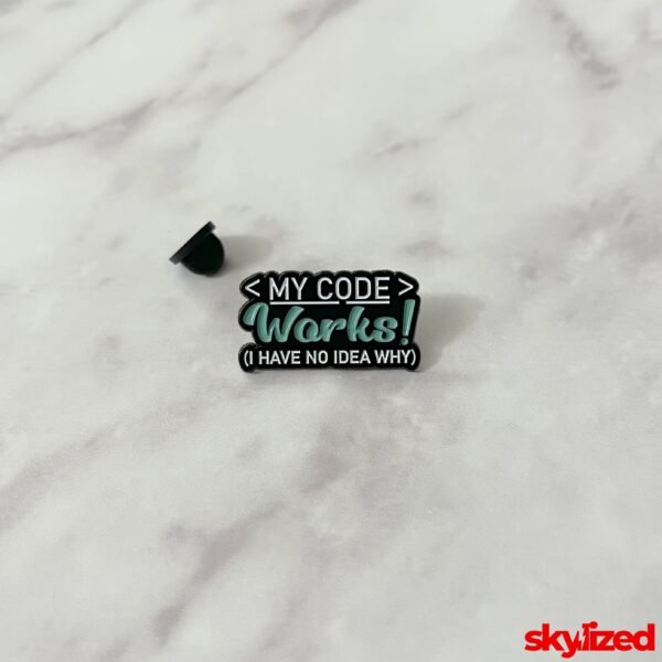 My Code Works! Lapel Pin