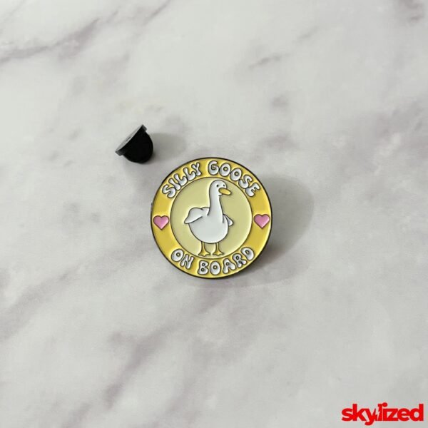 Silly Goose on Board Lapel Pin