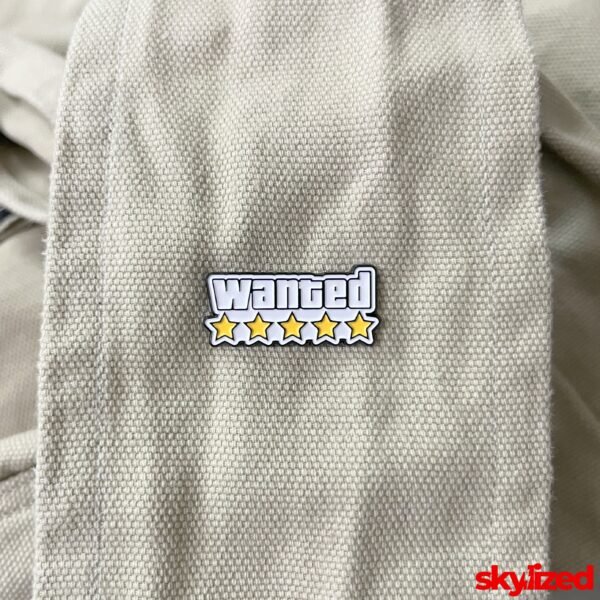GTA Wanted 5 Star Lapel Pin