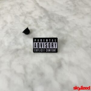 Parental Advisory: Explicit Content Lapel Pin
