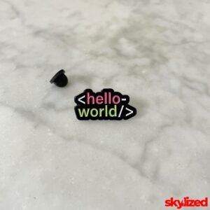 Hello World Lapel Pin