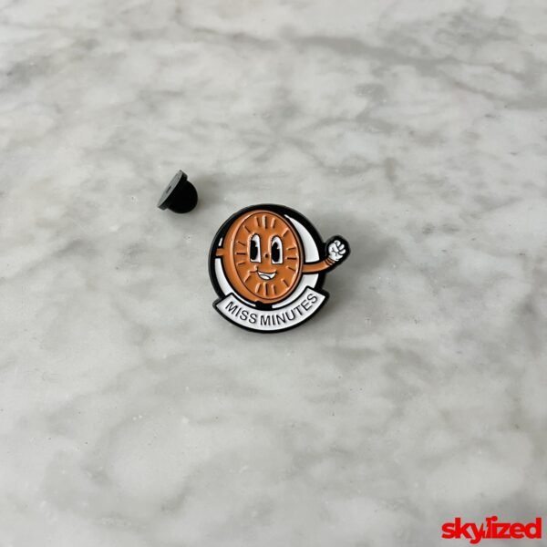 Miss Minutes Lapel Pin