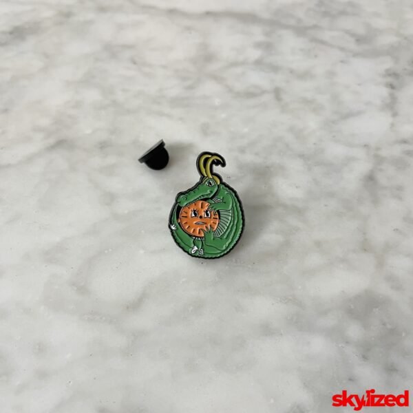 Alligator Loki & Miss Minutes Lapel Pin