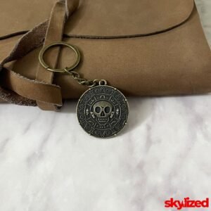 Aztec Gold Coin Keychain