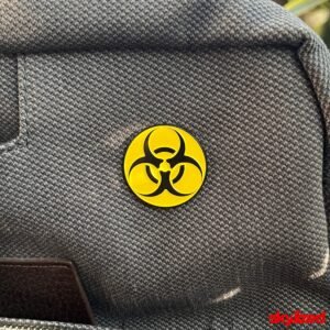 Biohazard Symbol Lapel Pin