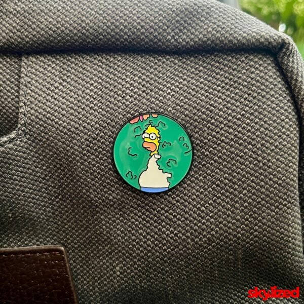 Homer Disappearing Into the Bushes Lapel Pin