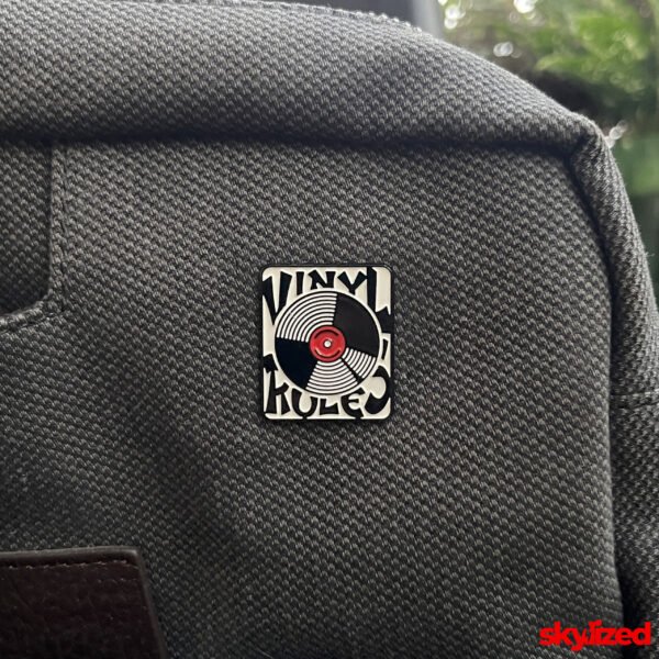 Vinyl Rules Lapel Pin
